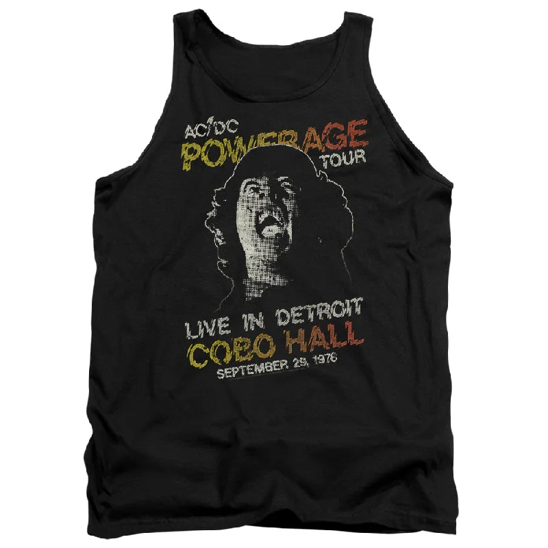AC/DC Impressive Tank Top, Powerage Tour 1978 slim fit tank