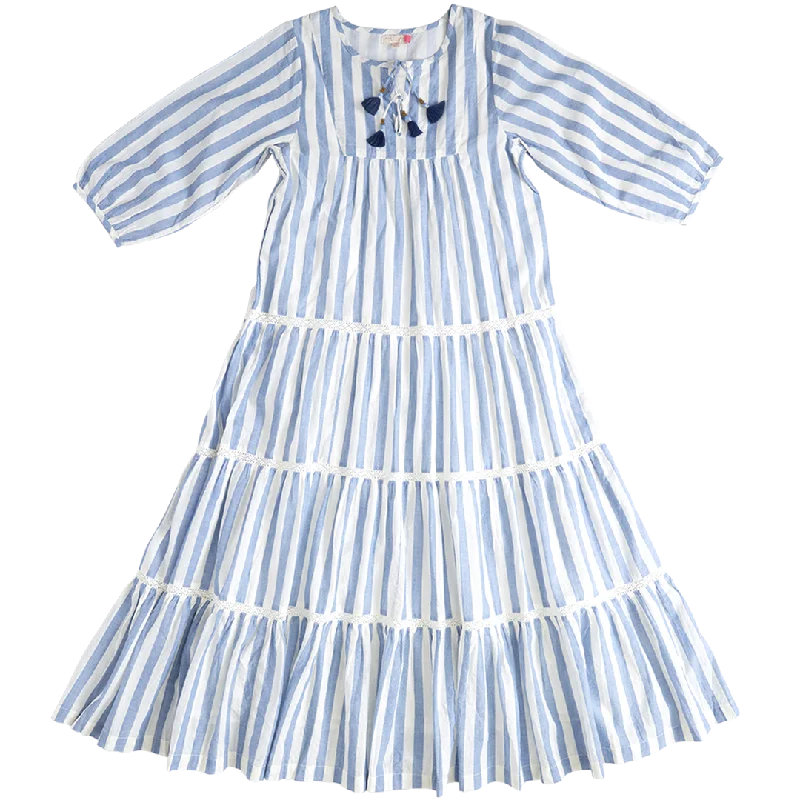 Womens Indira Dress - Faded Stripe Tunics Cozy soft