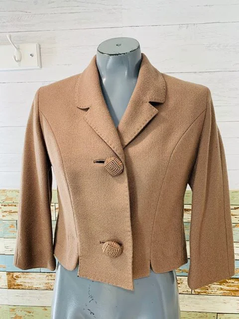60s - Short Wool Jacket With Detail knit Buttons Mesh Jacket Canvas Jacket Denim Jacket 60s - Short Wool Jacket With Detail knit Buttons Mesh Jacket Canvas Jacket Denim Jacket