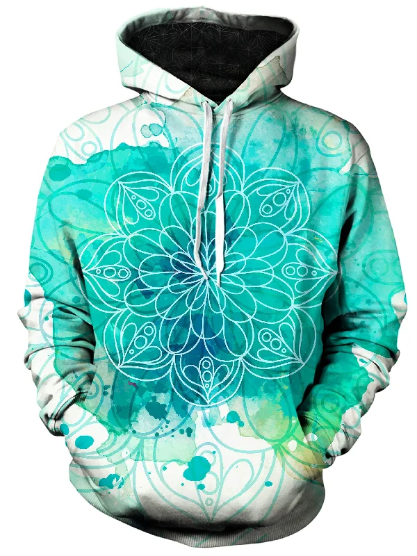 Mandala Splotches Unisex Hoodie Hoodie with Elastic Cuffs Stretchable Comfortable