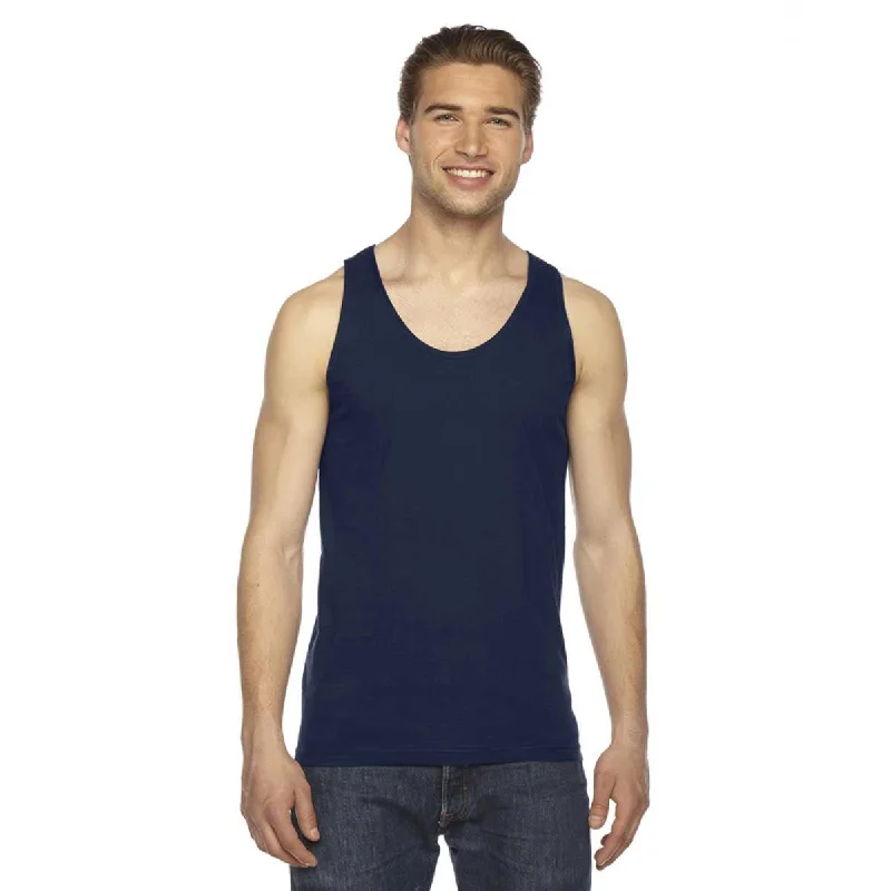 American Apparel Unisex Navy Fine Jersey Tank playful tank top