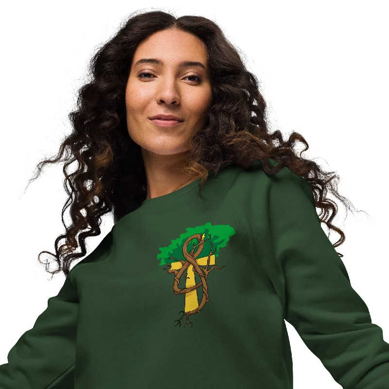 Melody (EyeAnkh) Women's organic raglan sweatshirt Hoodie with Zipper Versatile Modern