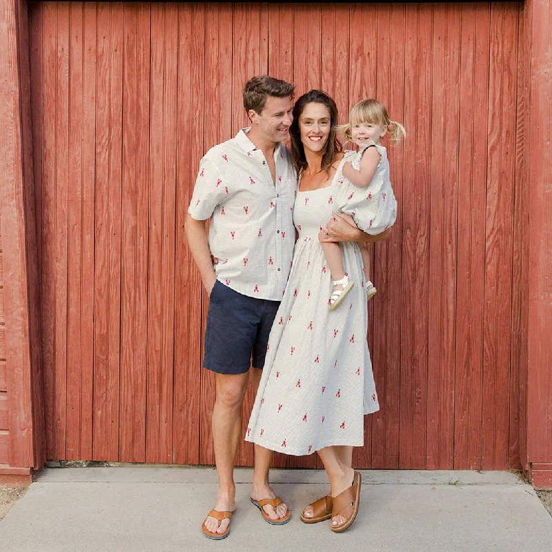 Womens Liv Dress - Lobster Check Tunics Print Colorful