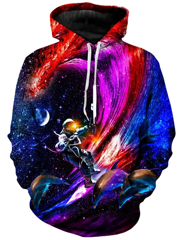 Galactic Waves Hoodie Hoodie with Thumb Holes Functional Cozy