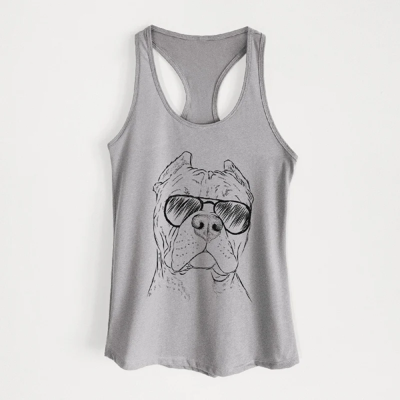Bam Bam the Pitbull - Women's Racerback Tanktop flexible tank top