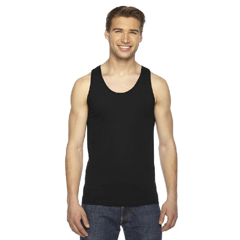 American Apparel Unisex Black Fine Jersey Tank pastel tank top