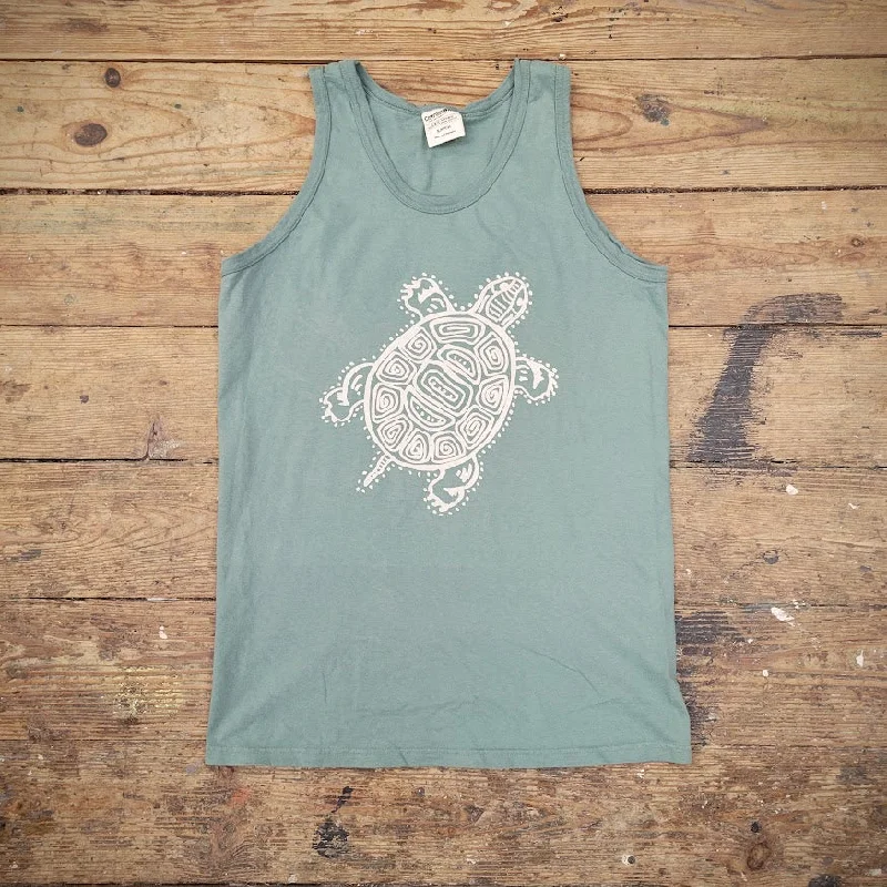 Turtle | Unisex Tank Top one shoulder tank