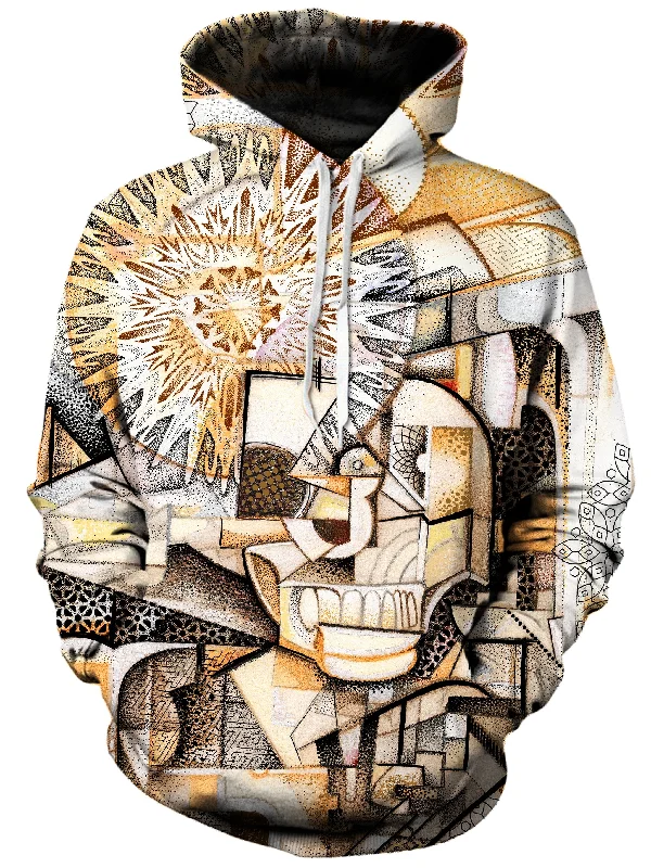 Dots on Planes in Space Unisex Hoodie Hoodie with Illustration Artistic Creative
