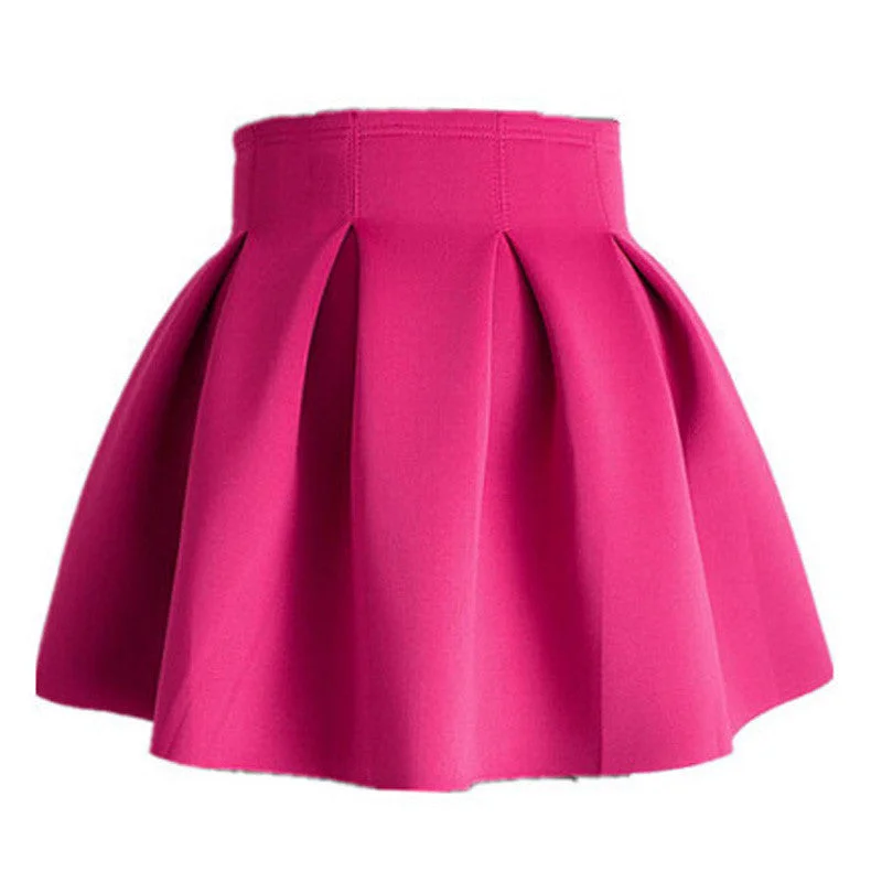 Elegant Good Fashion Red Green Black Mini Skater Skirt Ball Gown With Zipper Skirts For Women velvet skirt plush