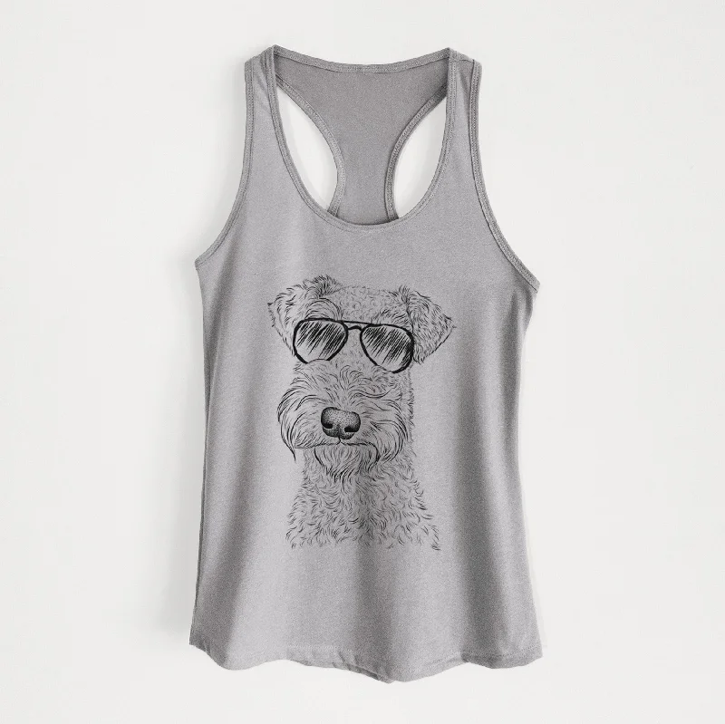 Roc Haven Maggie May the Airedale Terrier - Women's Racerback Tanktop fitness tank top