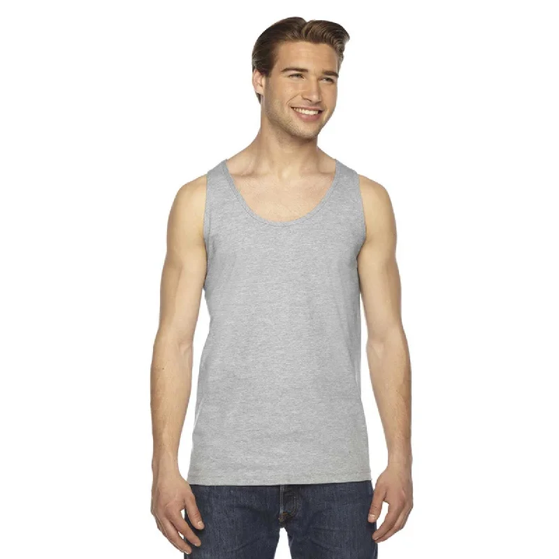 American Apparel Unisex Heather Grey Fine Jersey Tank sequin tank top