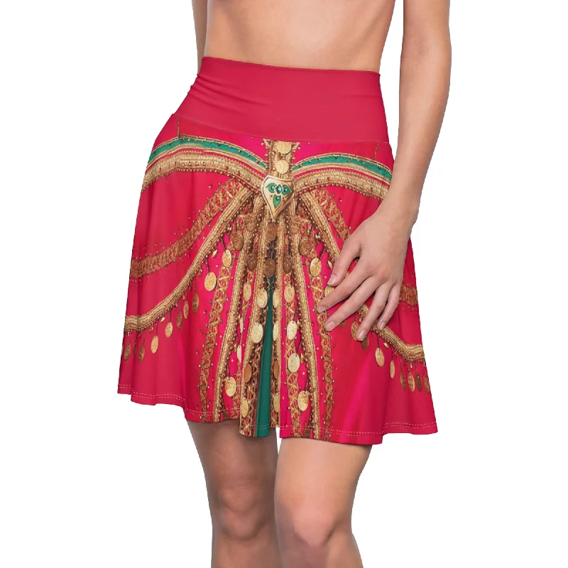 Jasmine Pink Skirt, Aladdin Costume high slit skirt