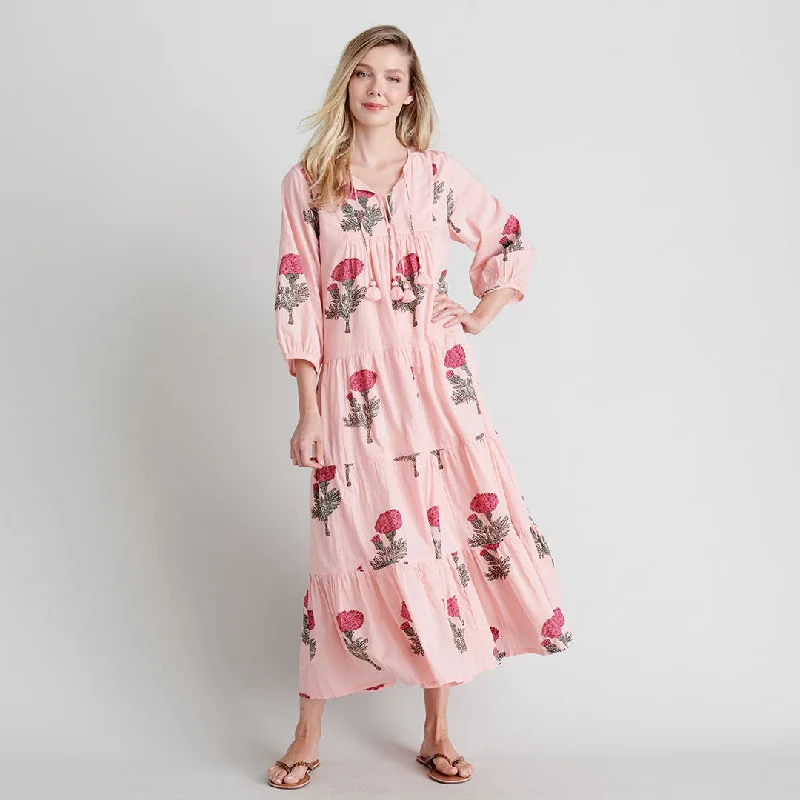 Womens Indira Dress - Blush Marigold Tunics Versatile all-occasion