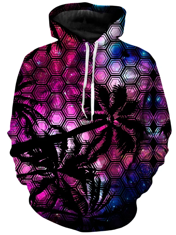 Galaxy In My Palm Unisex Hoodie Hoodie with Tied Waist Feminine Flattering
