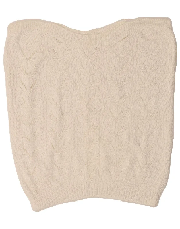 VINTAGE Womens Oversized Boat Neck Jumper Sweater UK 10 Small White Solid Color Striped Floral Print VINTAGE Womens Oversized Boat Neck Jumper Sweater UK 10 Small White Solid Color Striped Floral Print