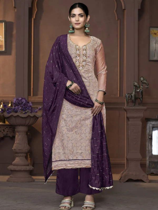 Beige Party Wear Readymade Pant Suit With Designer Printed Hand Work Stylish Slim Trousers Beige Party Wear Readymade Pant Suit With Designer Printed Hand Work Stylish Slim Trousers