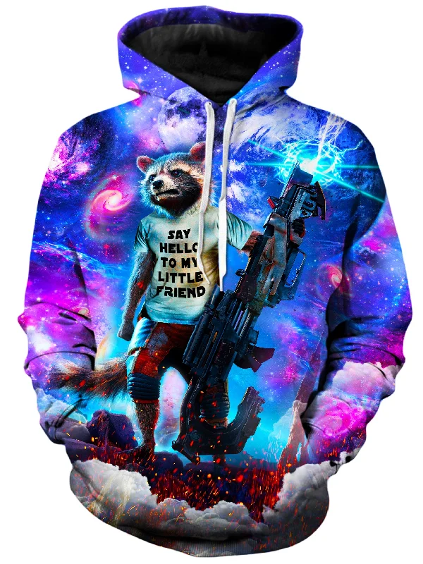 Rocket Raccoon Hoodie Hoodie with Hem Lace Feminine Delicate
