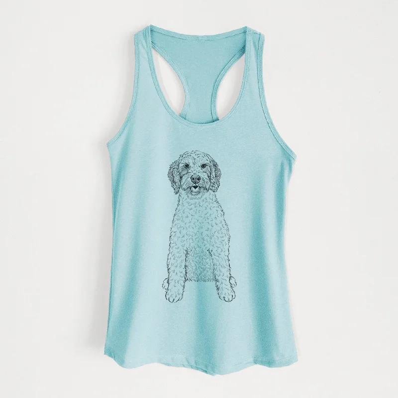 Doodled Penny the Mini Australian Labradoodle - Women's Racerback Tanktop open back tank