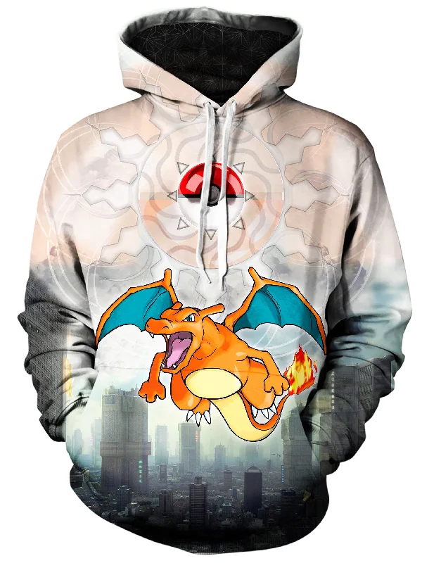 Charizard Unisex Hoodie Zip Hoodie Drawstring Kangaroo Pocket