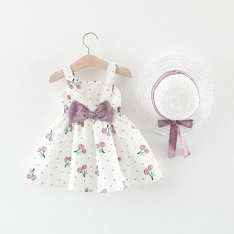 Girls Summer Princess Dress Tunics Polka dots