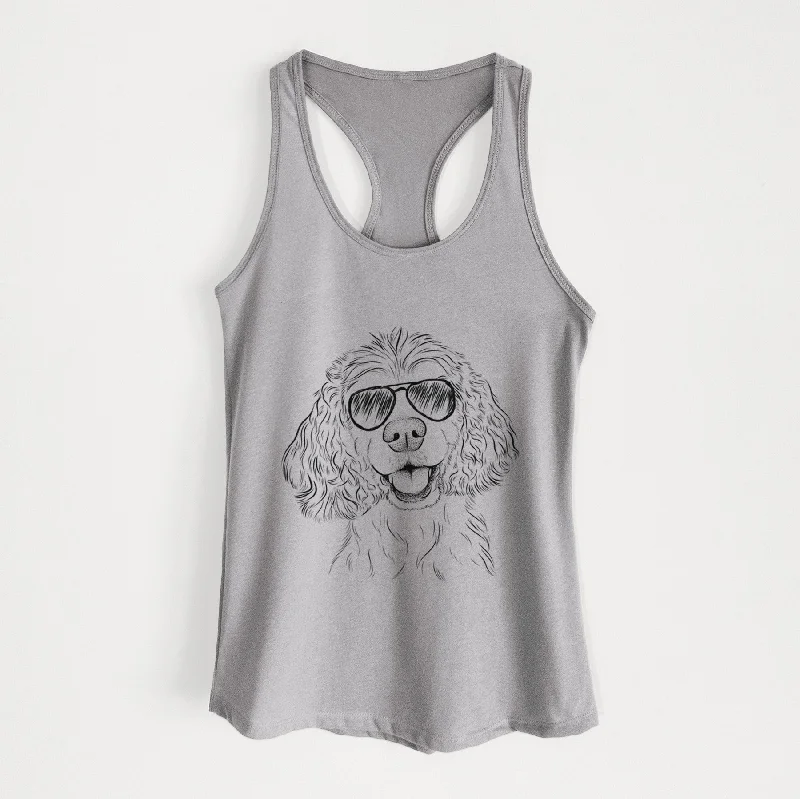 Cricket the American Cocker Spaniel - Women's Racerback Tanktop slim fit tank