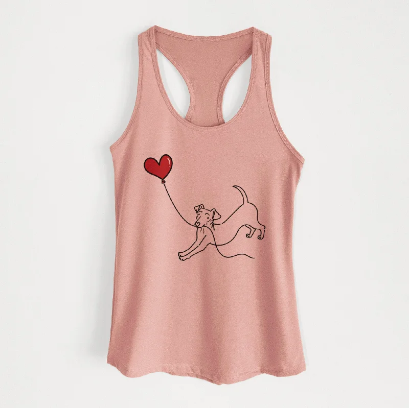 Chiweenie Heart String - Women's Racerback Tanktop off shoulder tank