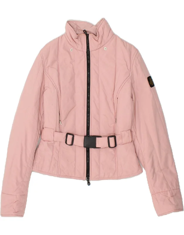 REFRIGIWEAR Womens Crop Padded Jacket UK 16 Large Pink Nylon Faux Fur Jacket Real Fur Jacket Shearling Jacket REFRIGIWEAR Womens Crop Padded Jacket UK 16 Large Pink Nylon Faux Fur Jacket Real Fur Jacket Shearling Jacket