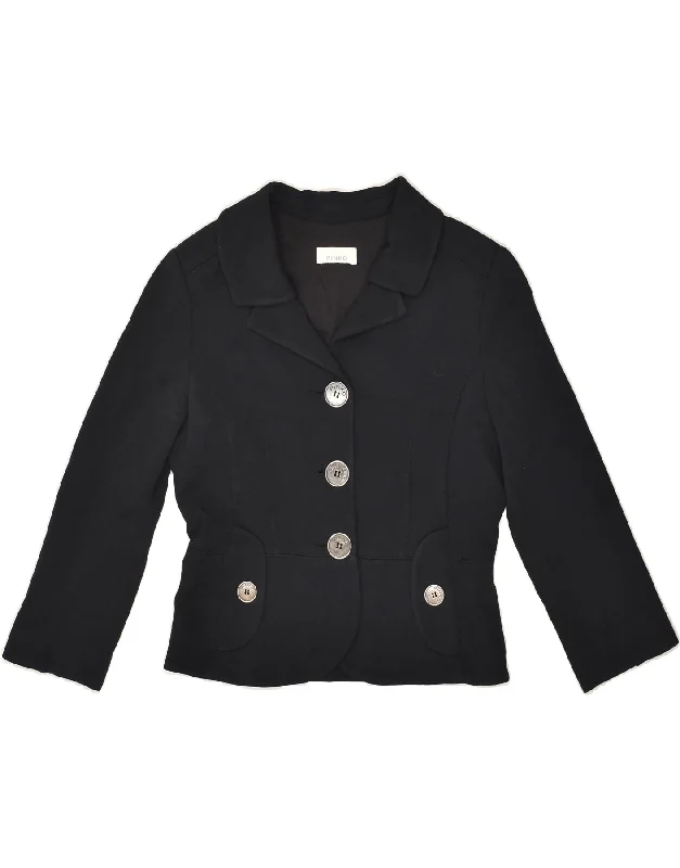 PINKO Womens 3 Button Blazer Jacket UK 10 Small Black Viscose Hoodie Zip-Up Jacket Button-Up Jacket PINKO Womens 3 Button Blazer Jacket UK 10 Small Black Viscose Hoodie Zip-Up Jacket Button-Up Jacket