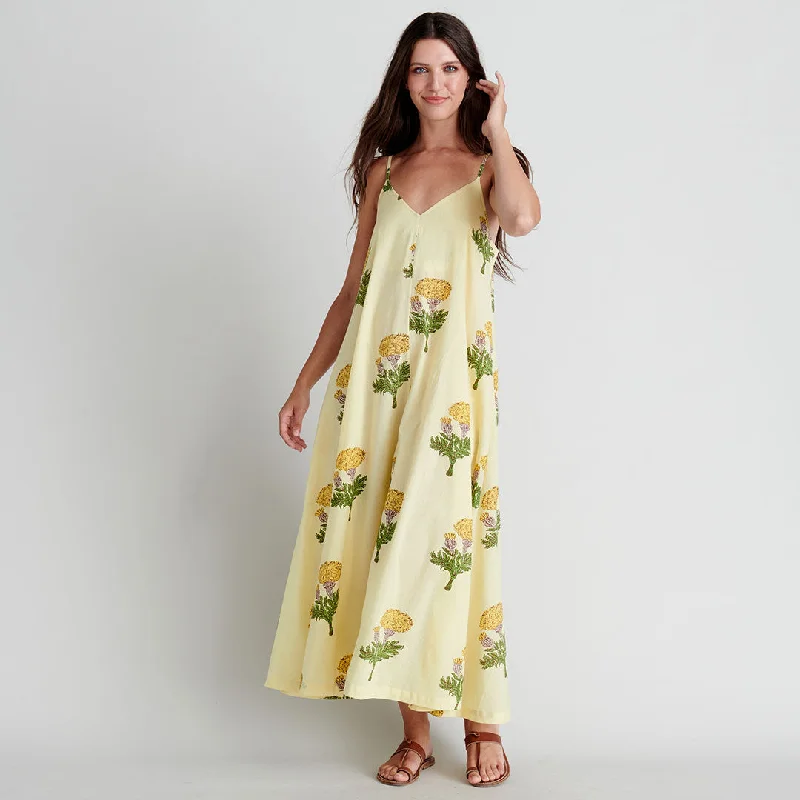 Womens Sterralda Dress - Yellow Marigold Tunics Fashionable chic