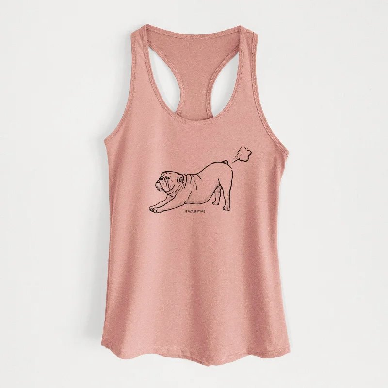 It Wasn't Me — English Bulldog - Women's Racerback Tanktop athletic tank top