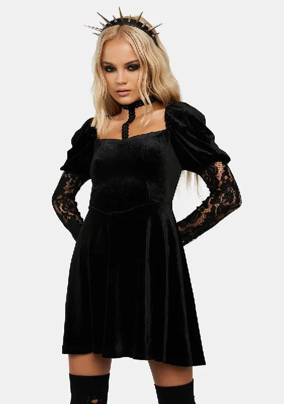 Gothic Queen Skater Dress Tunics New arrival