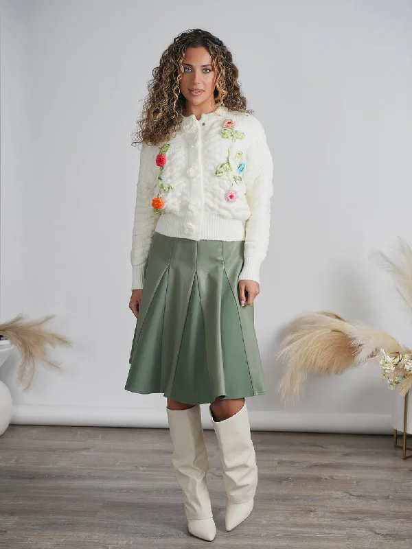 Front Row Floral Sweater Herringbone Houndstooth Plaid