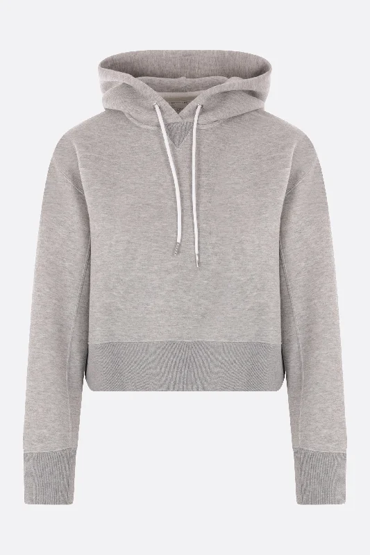 jersey cropped hoodie Hoodie with Fur Luxurious Winter