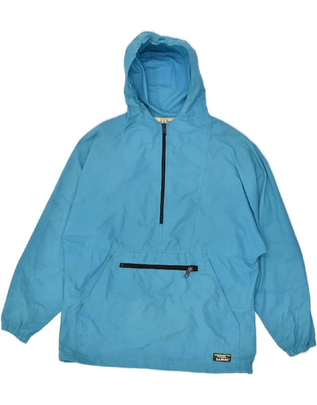 L.L.BEAN Womens Hooded Anorak Jacket UK 16 Large Blue Nylon Corduroy Jacket Velvet Jacket Brocade Jacket L.L.BEAN Womens Hooded Anorak Jacket UK 16 Large Blue Nylon Corduroy Jacket Velvet Jacket Brocade Jacket