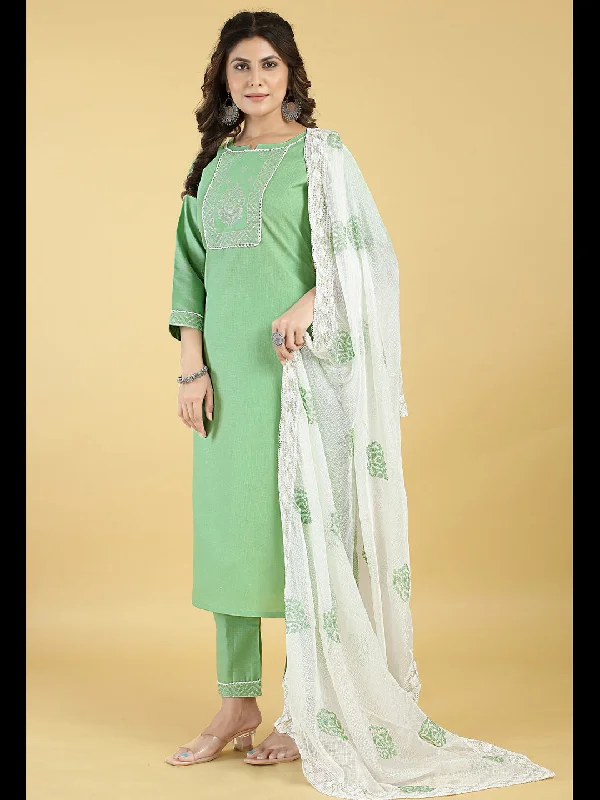Green Designer Readymade Pant Suit With Designer Embroidery Work Casual Skinny Fit Pants Green Designer Readymade Pant Suit With Designer Embroidery Work Casual Skinny Fit Pants