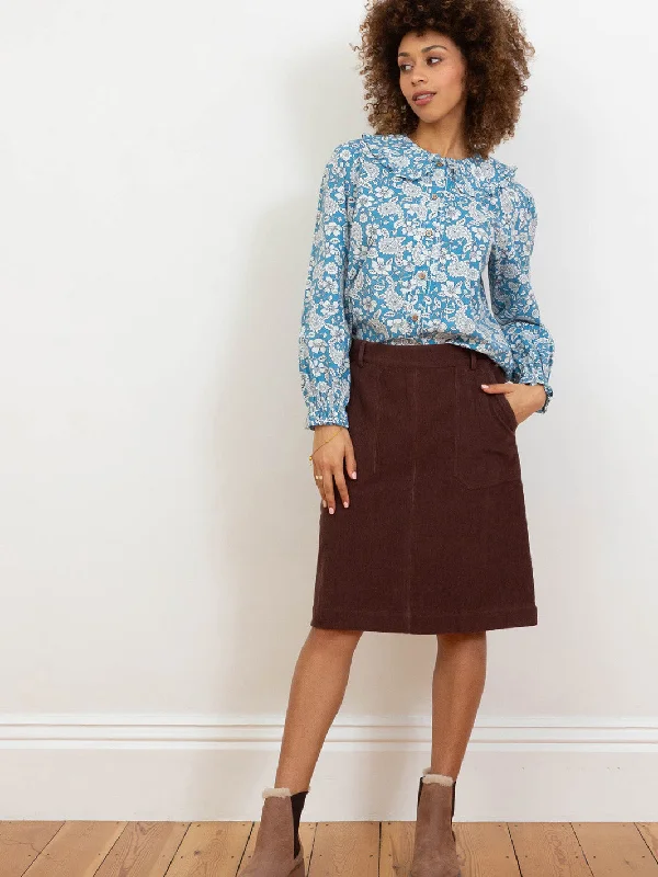 Stalbridge cord skirt corduroy skirt cozy