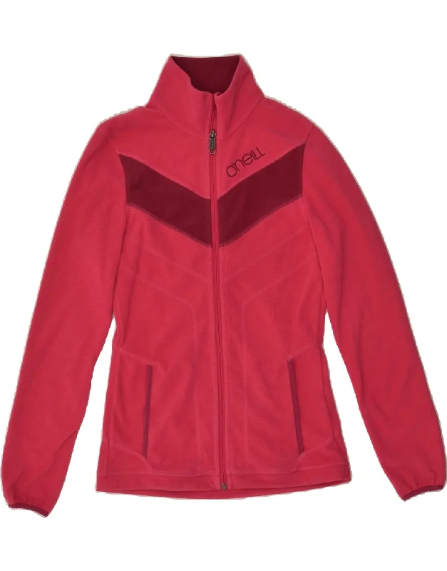 O'NEILL Womens Fleece Jacket UK 10 Small Pink Colourblock Polyester Wool Jacket Cashmere Jacket Tweed Jacket O'NEILL Womens Fleece Jacket UK 10 Small Pink Colourblock Polyester Wool Jacket Cashmere Jacket Tweed Jacket