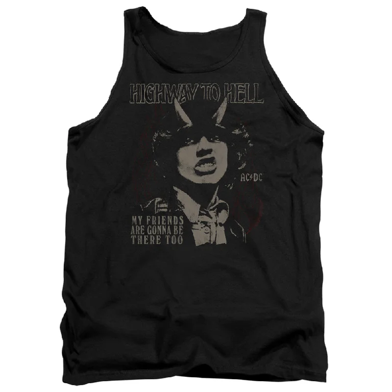 AC/DC Impressive Tank Top, My Friends scoop neck tank