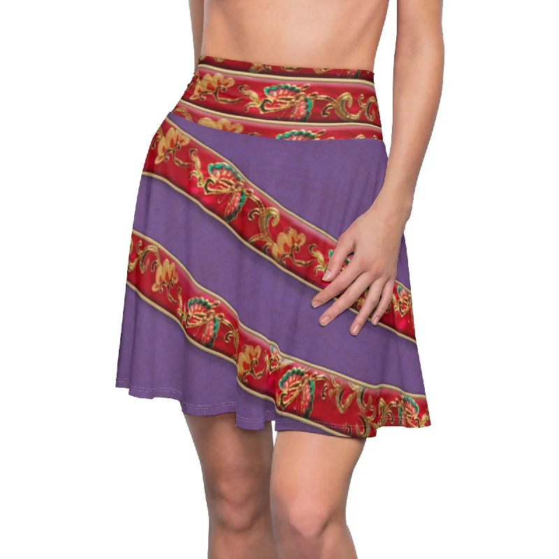 Mulan Purple Outfit Skirt, Mulan Live Action Costume denim skirt classic