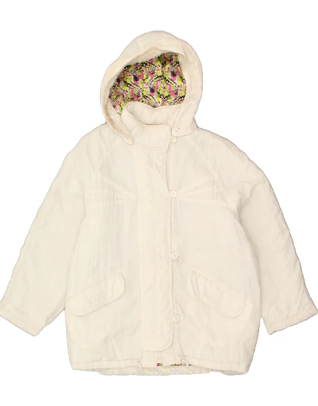 VINTAGE Womens Hooded Windbreaker Jacket UK 14 Medium White Polyamide Chenille Fabric Brocade Fabric Lace Fabric VINTAGE Womens Hooded Windbreaker Jacket UK 14 Medium White Polyamide Chenille Fabric Brocade Fabric Lace Fabric