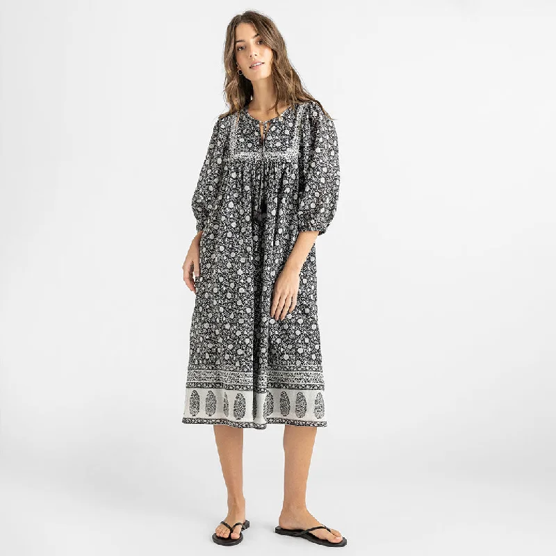 Womens Sanaa Dress - Caviar Garden Tunics Winter warm