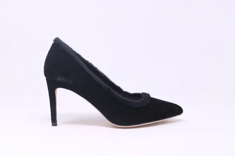 Melyann Ladies Legend Dress Heel with Fur Tunics Evening elegant