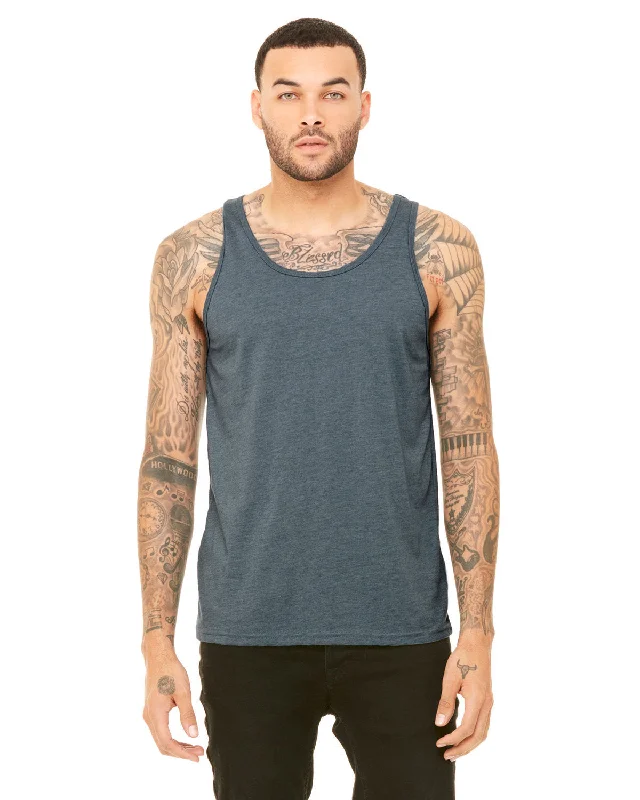 Bella + Canvas 3480CVC Unisex Heather CVC Tank relaxed fit tank