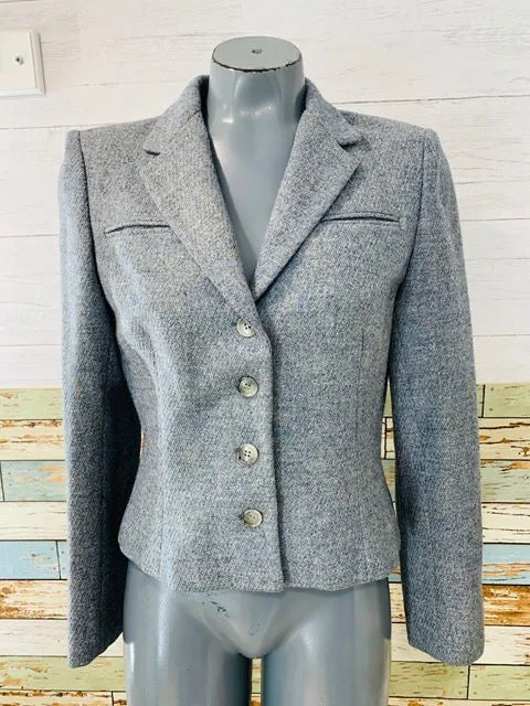 80s - Short Wool Jacket By Don Sayres for Gamut Herringbone Jacket Houndstooth Jacket Plaid Jacket 80s - Short Wool Jacket By Don Sayres for Gamut Herringbone Jacket Houndstooth Jacket Plaid Jacket