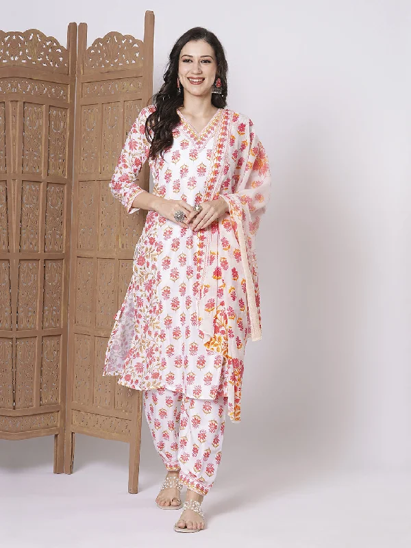 Pink Designer Readymade Pant Suit With Embroidery Printed Work Comfortable Wide-Leg Pants