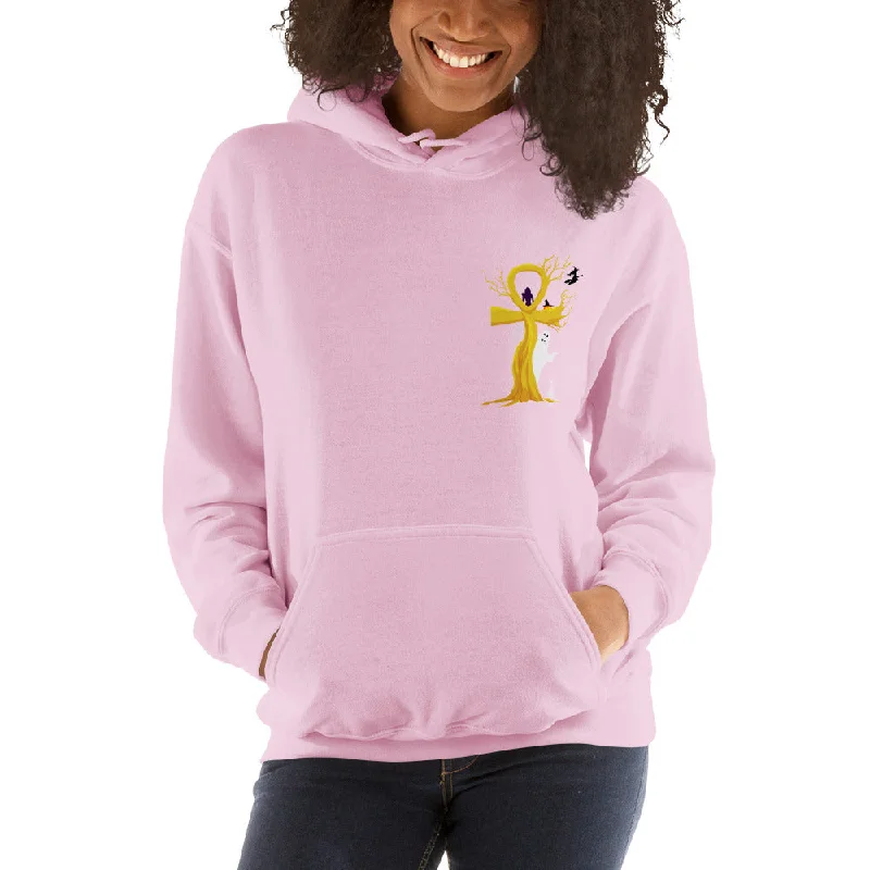 Designed By EyeAnkh (In-To-The-Night) Women's Hoodie Hoodie with Button Classic Timeless