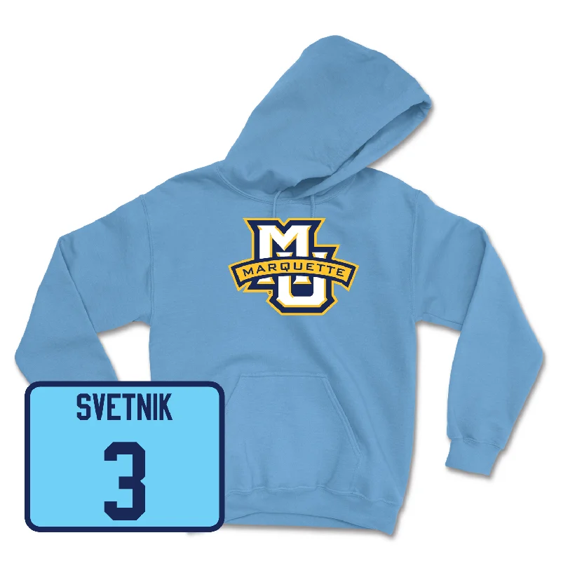 Championship Blue Women's Volleyball Marquette Hoodie - Hattie Bray Hoodie with Slim Fit Tailored Modern