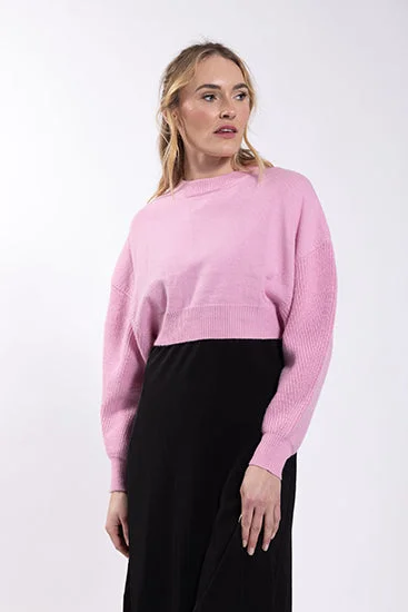 Concept Curved Hem Sweater Bright Pastel Dark