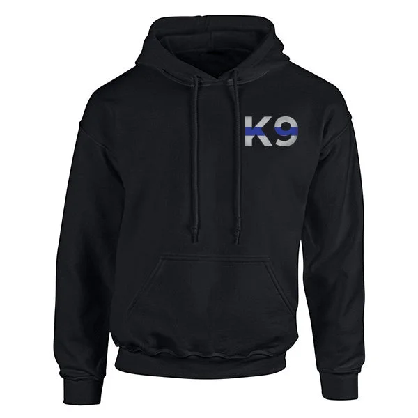 Hoodie Unisex - K9 Thin Blue Line Hoodie with Relaxed Fit Easy Casual