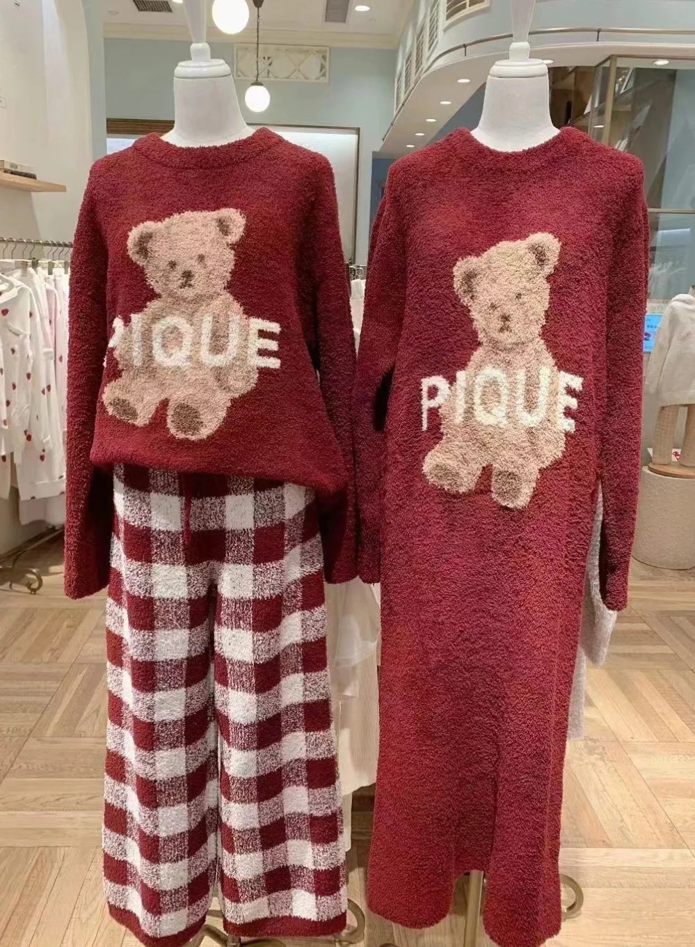 Ladies Pajamas Room Wear Winter Setup Pajamas Fluffy One Piece Ladies Pajamas Dress Long Sleeves Room Wear Dress Tunics Stylish modern Ladies Pajamas Room Wear Winter Setup Pajamas Fluffy One Piece Ladies Pajamas Dress Long Sleeves Room Wear Dress Tunics Stylish modern